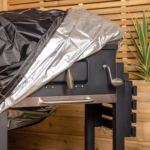 Samuel Alexander Heavy Duty Waterproof Anti UV Windproof Outdoor Protective Garden BBQ Cover, Black, W: 110 cm – 2