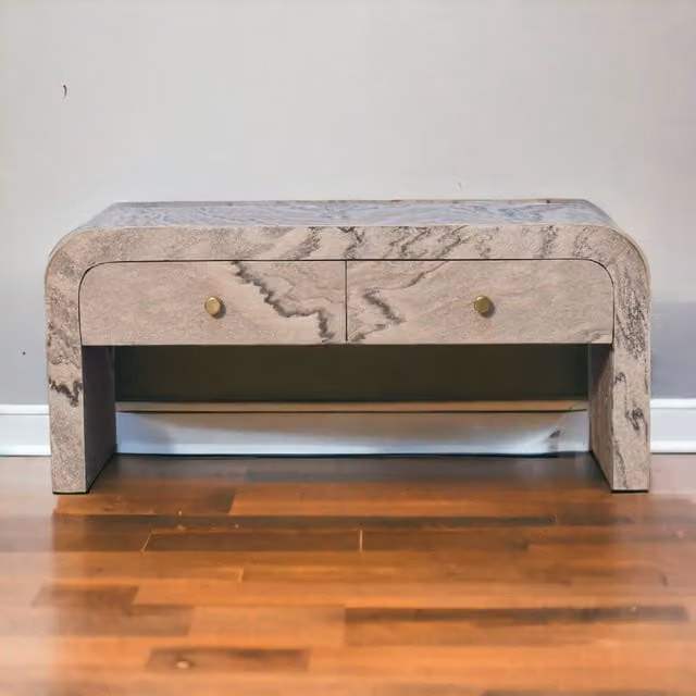 Artisan Furniture Art Nouveau Mango Wood Media Unit in Grey