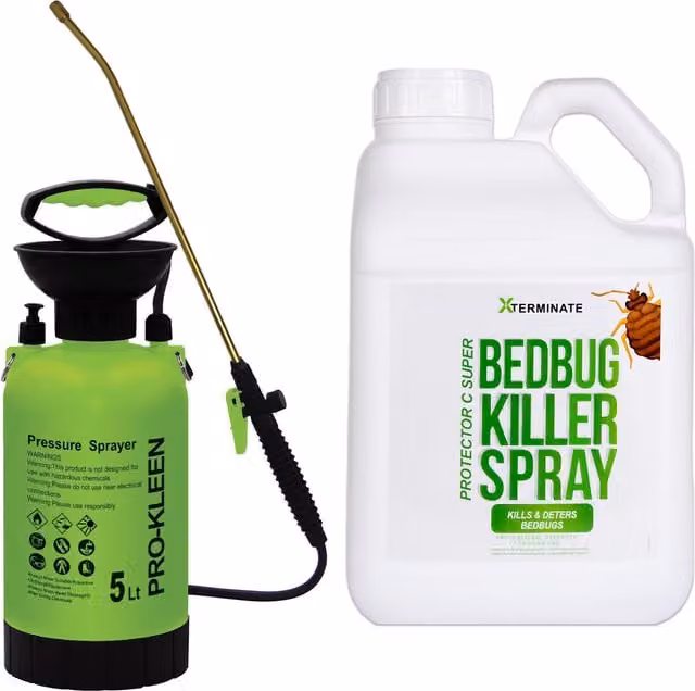 Xterminates Bed Bug Killer with Pump Sprayer, 5 l, Transparent/White