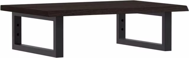 Berkfield Home Wall Mounted Basin Shelf in Brown Oak and Steel