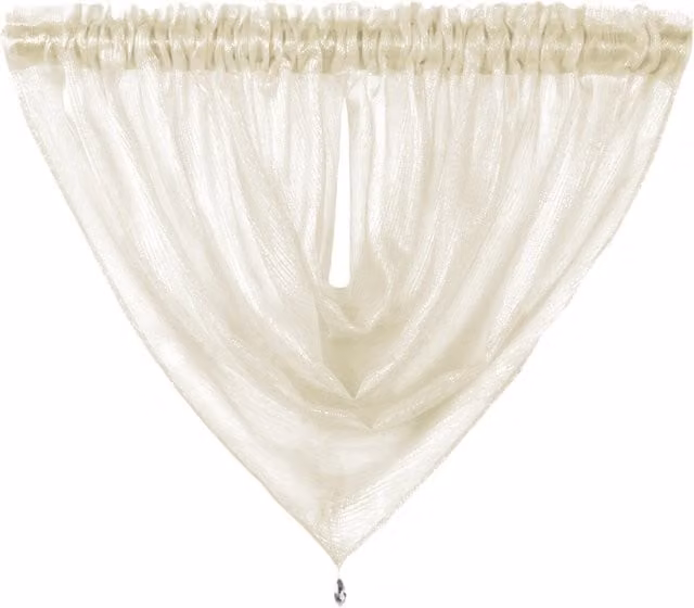 Velosso Shimmering Swag Fabric Panel in Cream, Yellow and White
