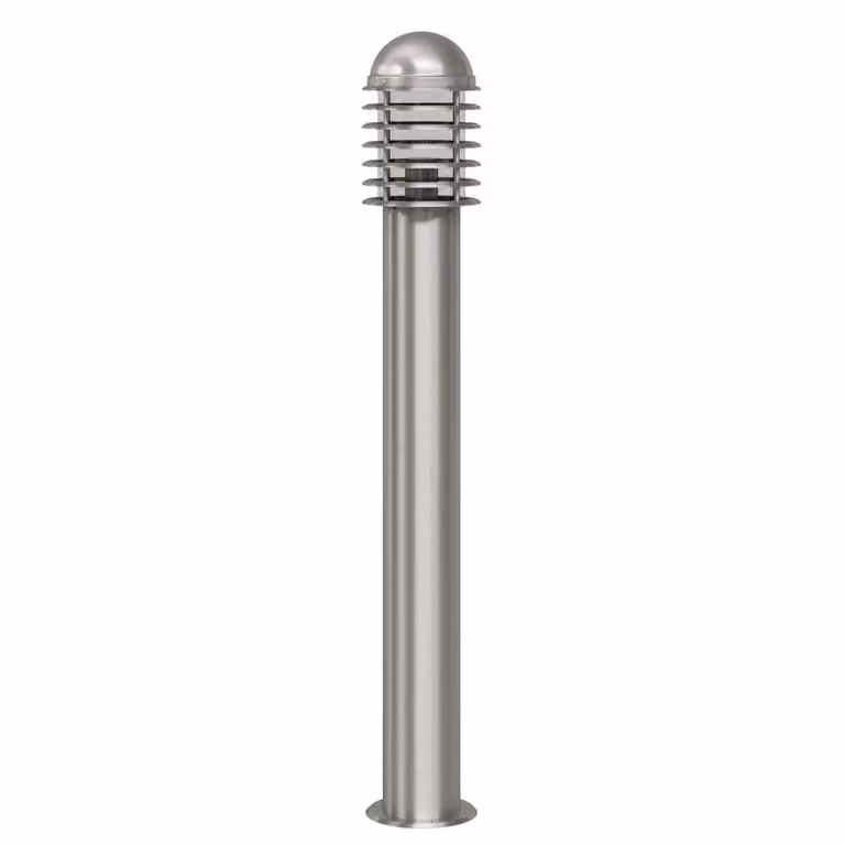 Berkfield Home Modern Silver Stainless Steel Outdoor Post Lamp for Garden and Terrace