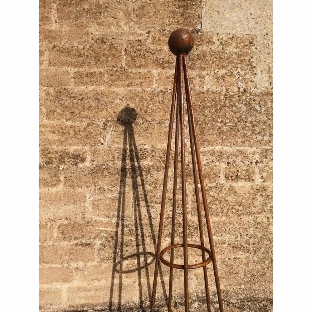 Poppyforge Chelsea Range Hampton Obelisk Metal Garden Support in Bronze, W/D/H: 43.2 x 43.2 x 160 cm – 2
