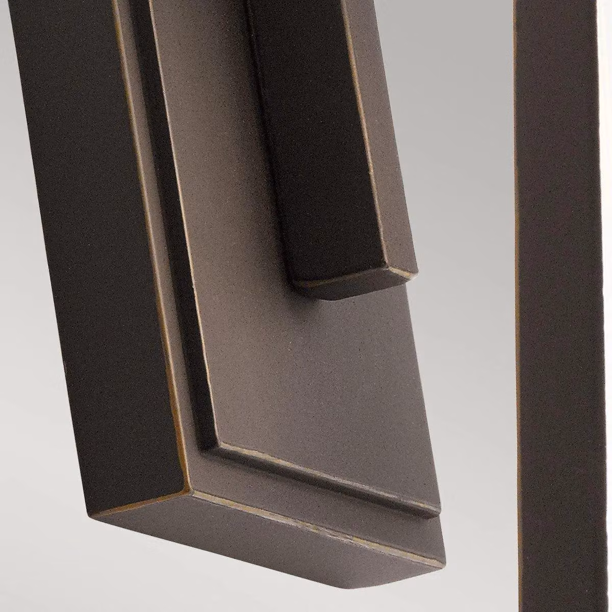 Kichler Delison Outdoor Wall Lantern in Rubbed Bronze and Brown, IP44 Rated – 3