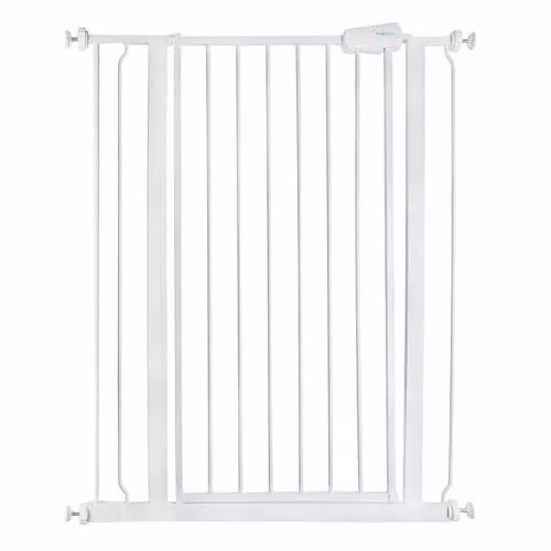 Safetots Extra Tall Metal Pressure Fit Safety Gate in White, Height: 104 cm, Width: 81.4 cm - 89 cm