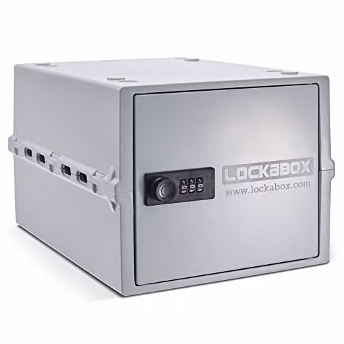 Lockabox One 10L Lockable Storage Box with Code in White