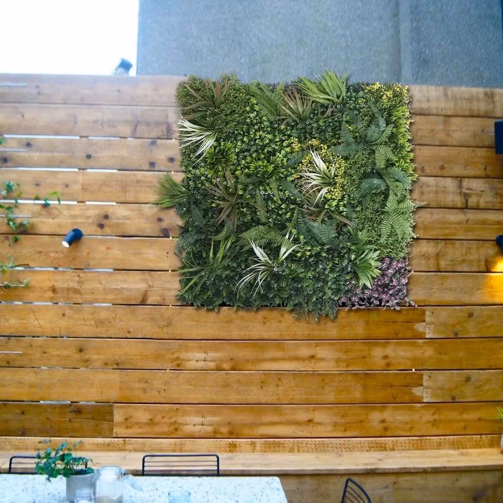 VOGREX Artificial Green Wall Hedge Panel, UV Stable, W/H: 100 x 100 cm – 4