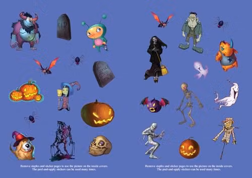 Dover Haunted Halloween Sticker Activity Book in Multicolour – 4
