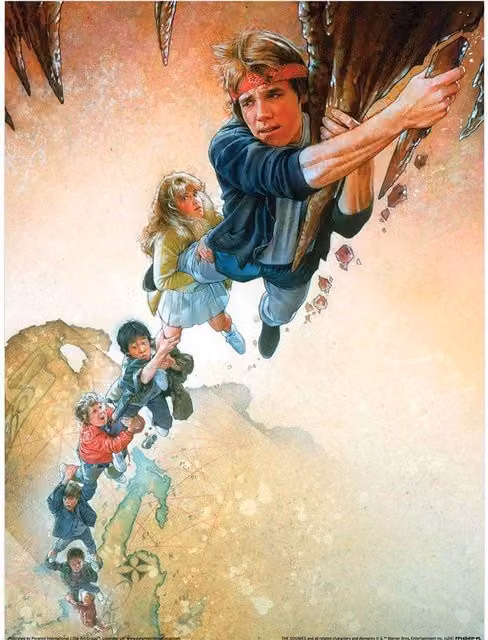 The Goonies Multicolour Hanging Paper Poster