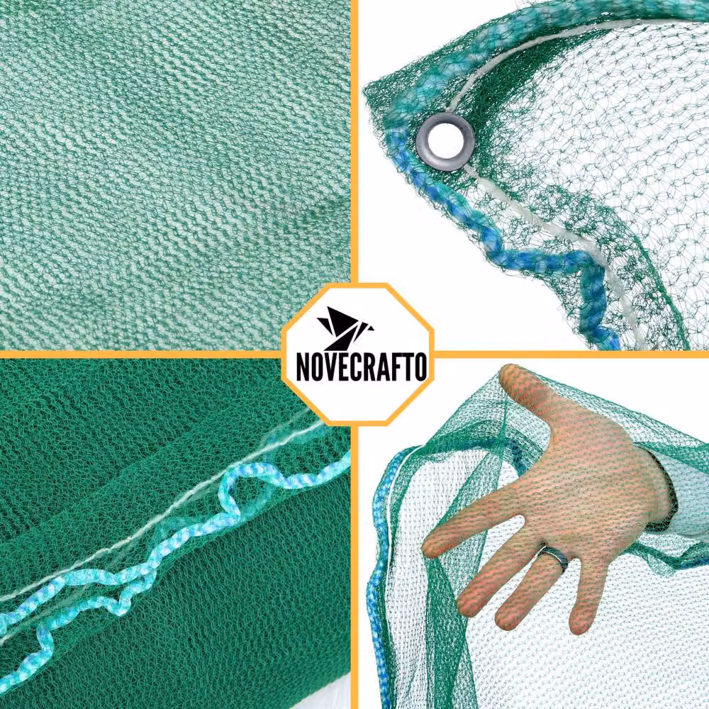 Novecrafto Green Plastic Safety Scaffold Netting, 2 m x 50 m – 9