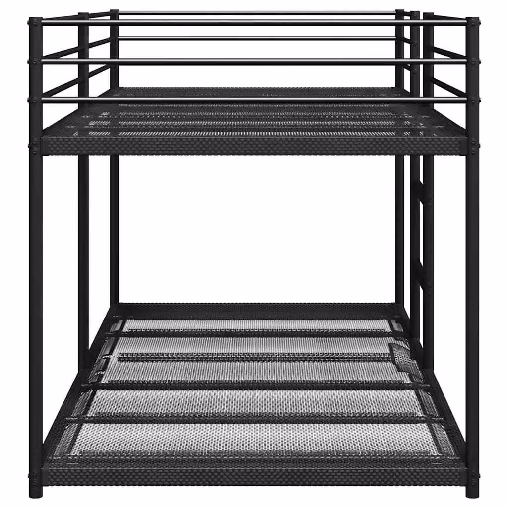 Berkfield Home Metal Bunk Bed in Black, W/D/H: 90 x 190 cm – 4