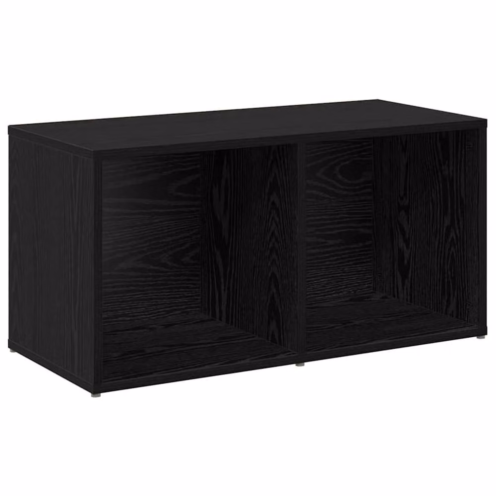 Berkfield Home 2 Piece Black Oak Engineered Wood Cube Storage Set – 5