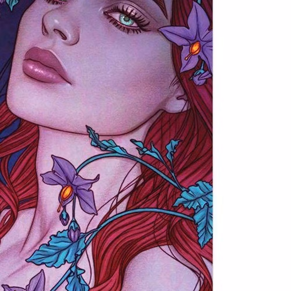 DC Comics Eyes Poison Ivy Multicolour Art Nouveau Paper Poster – 2
