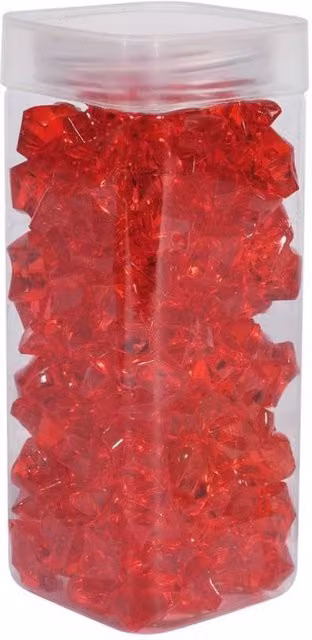 KDMD Red Acrylic Stones in Square Box, 2 Pack, 300g per pack – 1