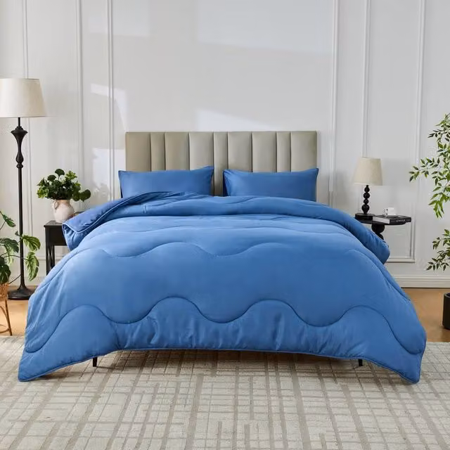 Gaveno Cavailia King Size Coverless Microfibre Duvet in Blue, 10.5 Tog, W: 230 cm x L: 220 cm – 1