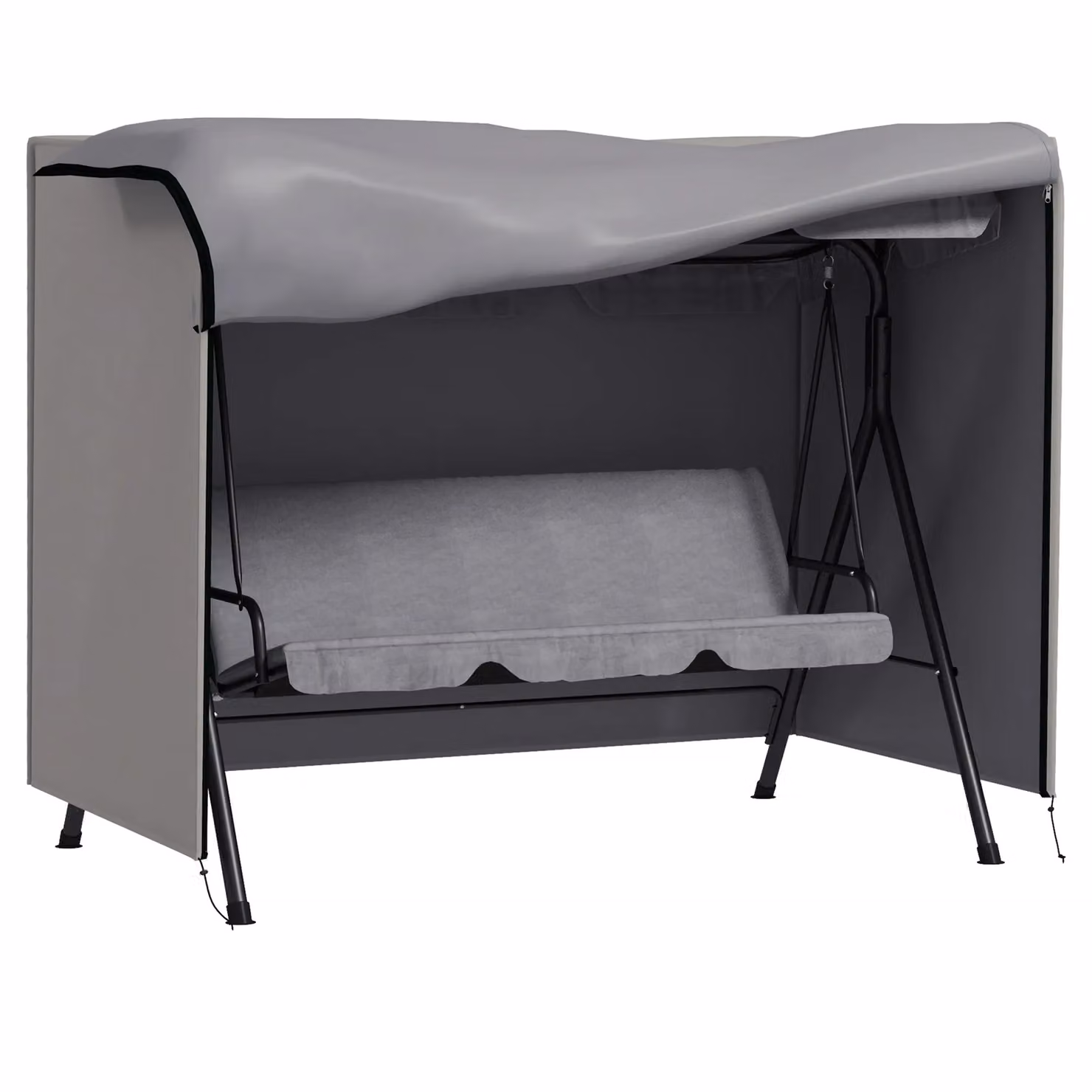 OUTSUNNY Water-Repellent Patio Swing Chair Protector Cover in Grey – 2