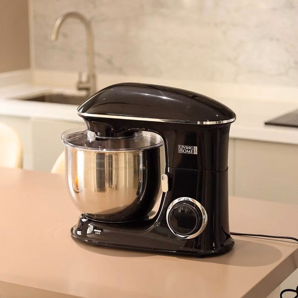 PAWNORA 1400W Electric Stand Mixer with 7L Stainless Steel Bowl and 6 Speeds in Black – 5