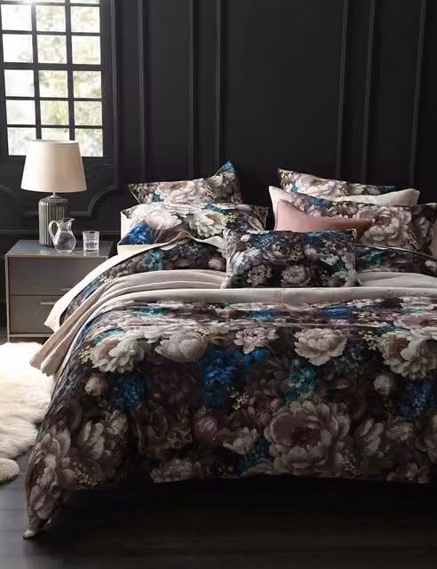 MM Linen Adelle Floral Pure Cotton Bedding Set, Multicolour, 140 x 200 cm