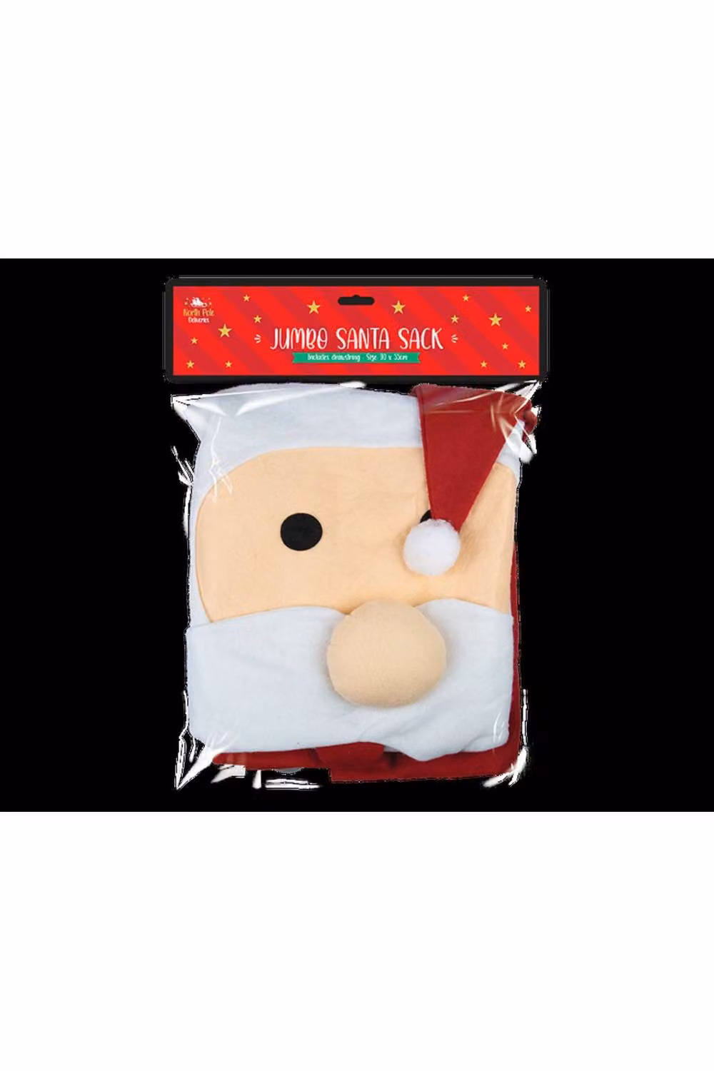 KDMD Jumbo Christmas Santa Sack 2 Pack, Multicolour Jute Textile, W: 90 cm, H: 55 cm – 3