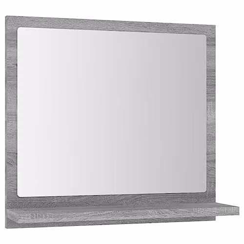 vidaXL Grey Sonoma Wall Mirror, W/D/H: 40 x 10.5 x 37 cm