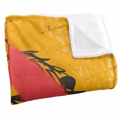 Warner Brothers Harry Potter Gryffindor Graffiti Fleece Blanket, Multicolour and White, W: 152 cm, D: 127 cm – 2