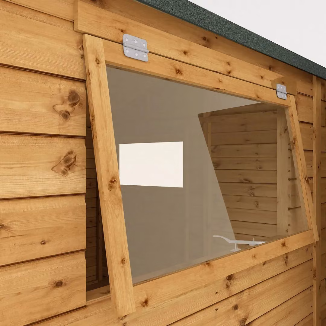 Mercia Premium Shiplap Reverse Apex Workshop in Brown, W: 308.2 cm, D: 322.7 cm, H: 250.3 cm – 3
