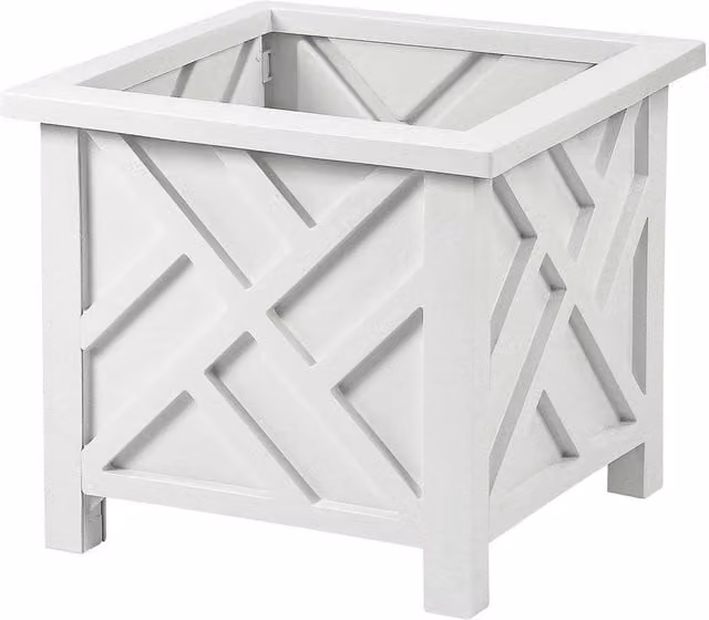 KORVIXA White Plastic Decorative Flower Plant Pot and Planter – 1