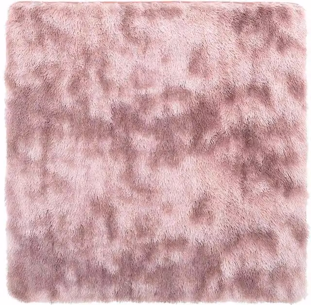 Berkfield Home NAVARRA Shaggy High Pile Rug, Dusty Pink, W/D/H: 160 x 160 x 1 cm – 1