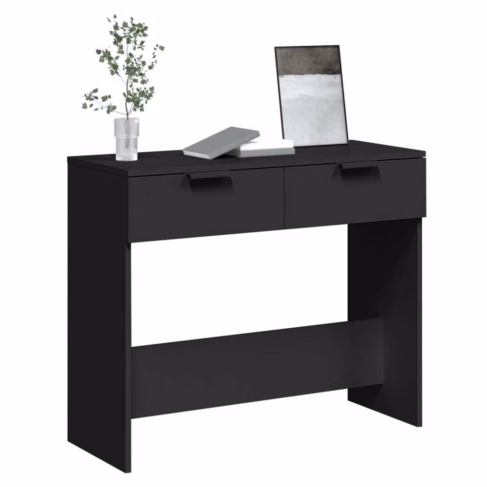 Berkfield Home Modern Black Console Table W/D/H: 90 x 36 x 75 cm – 3