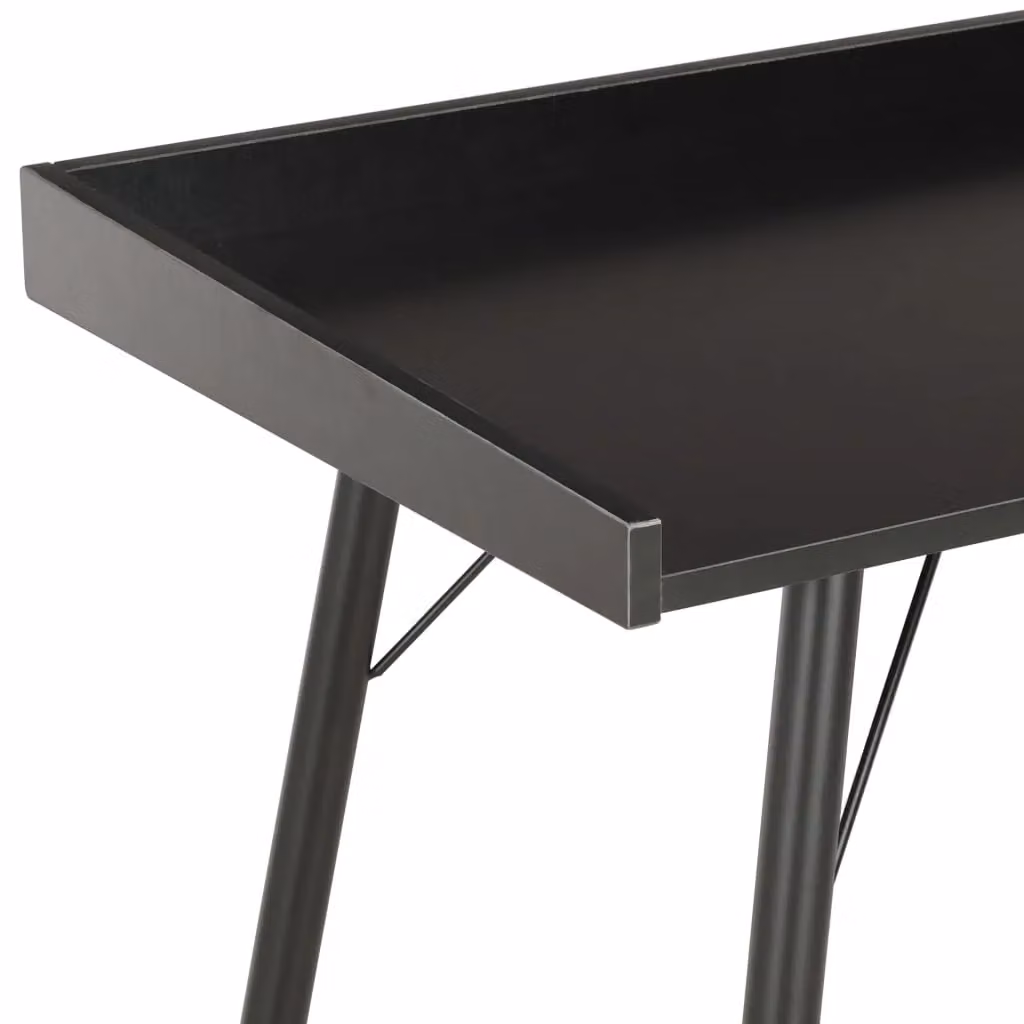 Berkfield Home Modern Black Corner Desk W/D/H: 90 x 50 x 79 cm – 3