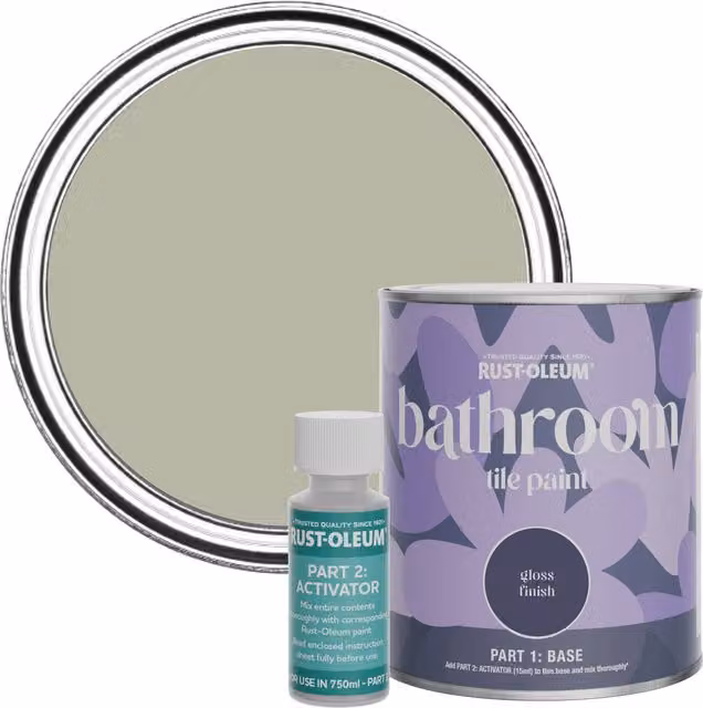 Rust-Oleum Bathroom Tile Paint in Gloss Finish, 0.75 l