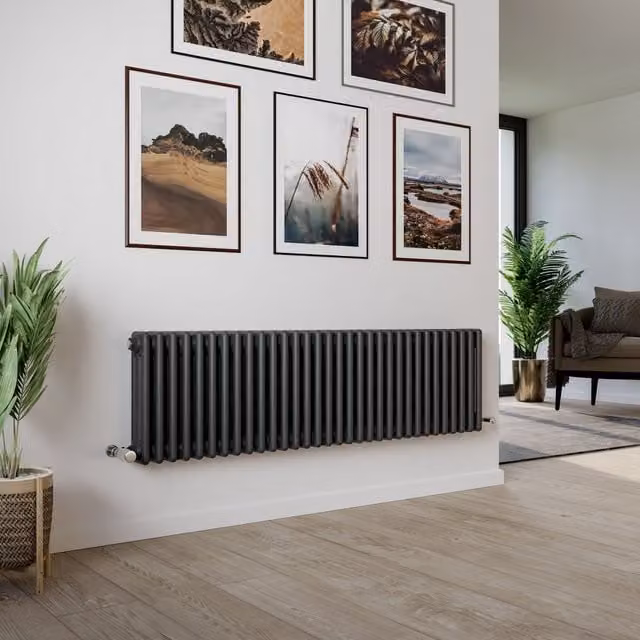 Agadon Kylo 3 Column Radiator in Anthracite Grey, H 83.0 cm x W 40.0 cm – 1