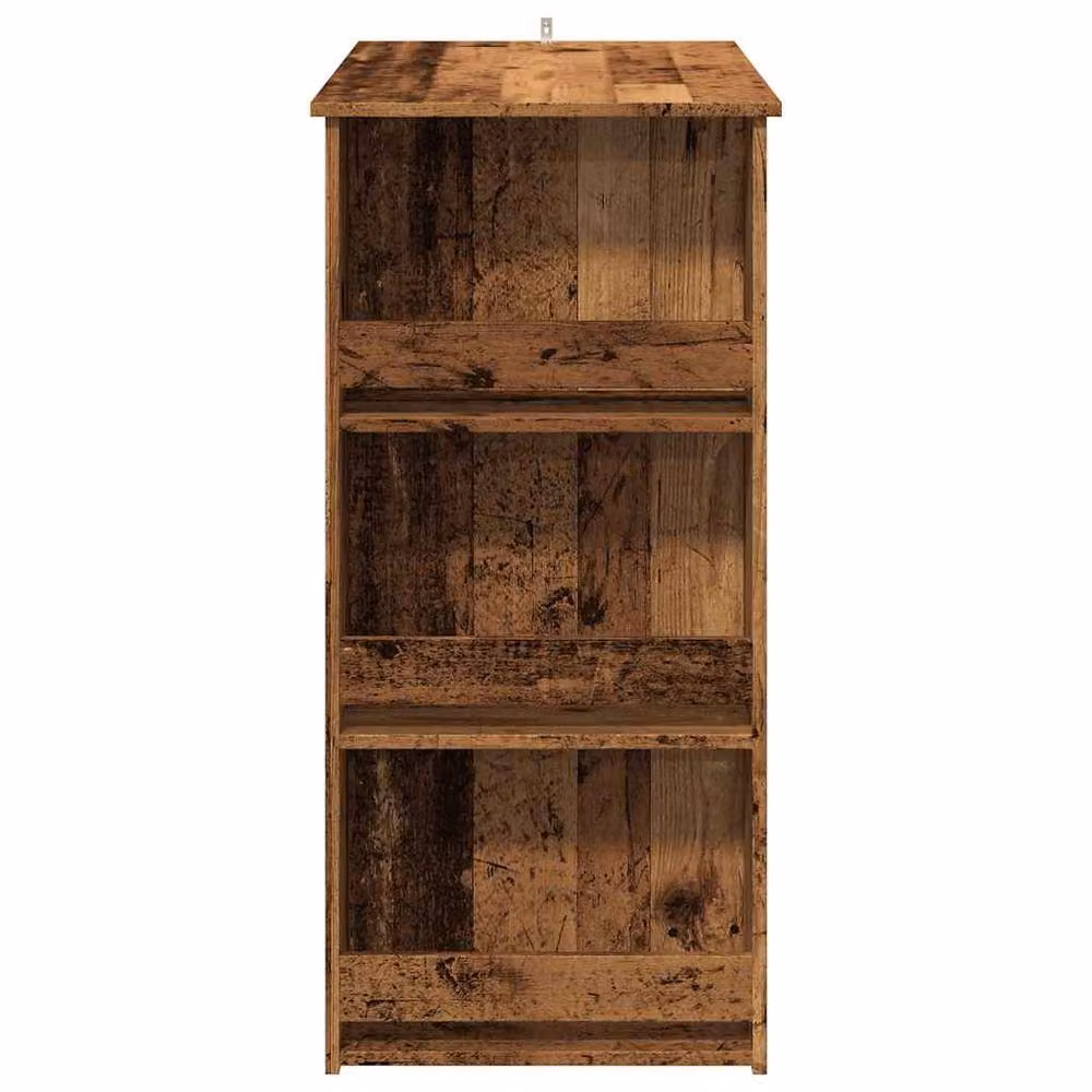 Berkfield Home Bar Table with Storage Rack in Brown, W/D/H: 102 x 50 x 103.5 cm – 4