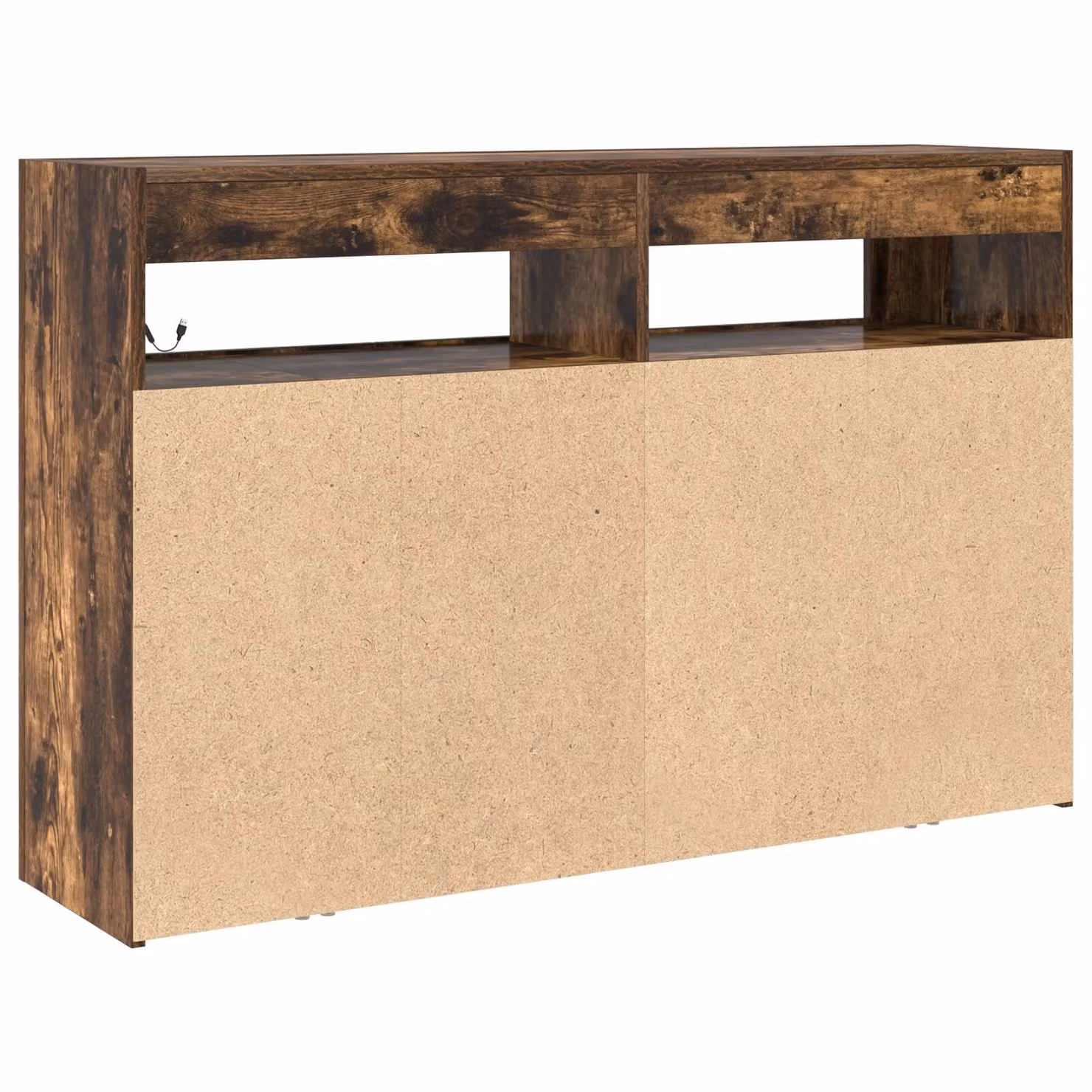 Berkfield Home Modern Smoked Oak Sideboard in Brown, W/D/H: 116 x 30 x 75 cm – 6