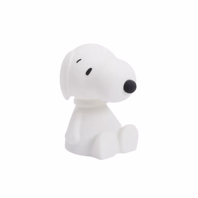 Mr Maria Snoopy First Light White Silicone Dimmable LED Night Light, Height: 22 cm
