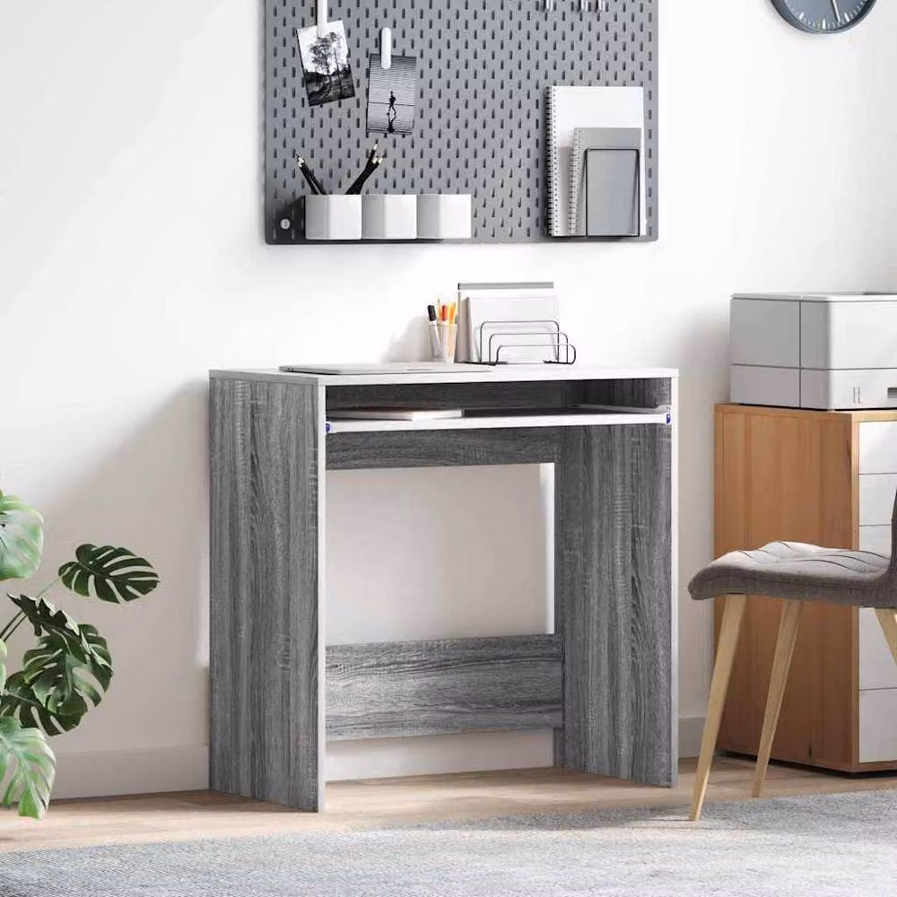 Berkfield Home Modern Compact Computer Desk in Grey Sonoma Engineered Wood – 1