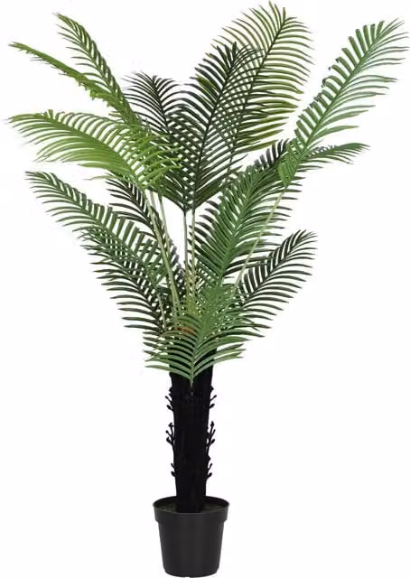 HOMCOM 175cm Artificial Areca Palm Tree in Green with Plastic Pot