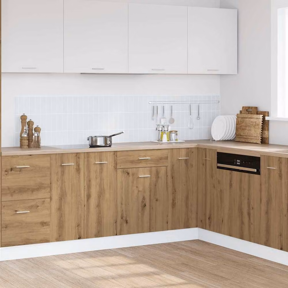 Berkfield Home Lyon Artisan Oak Drawer Bottom Cabinet, Brown, W/D/H: 50 x 46 x 81.5 cm – 2