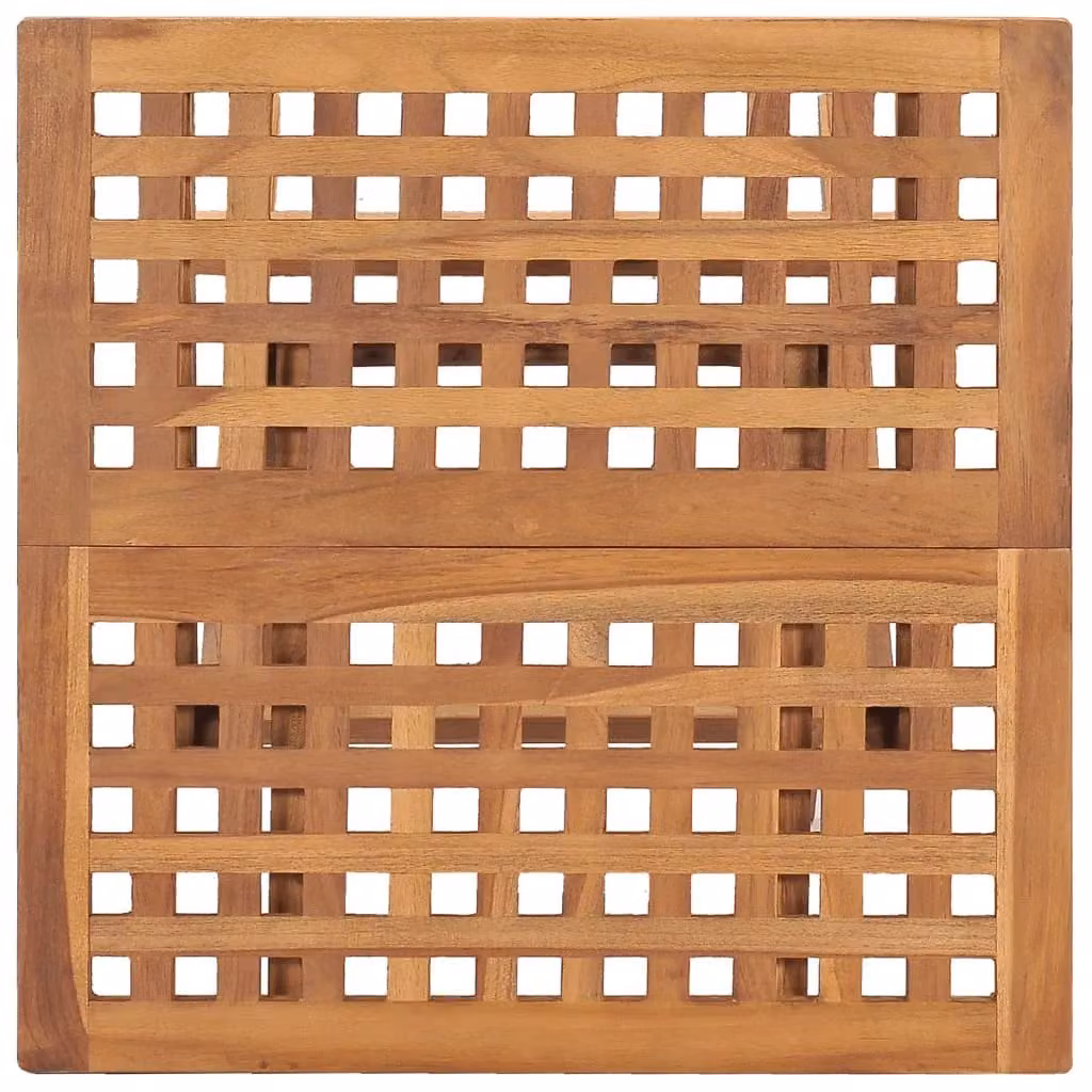 Berkfield Home 3 Piece Folding Outdoor Dining Set in Brown Solid Teak Wood – 1