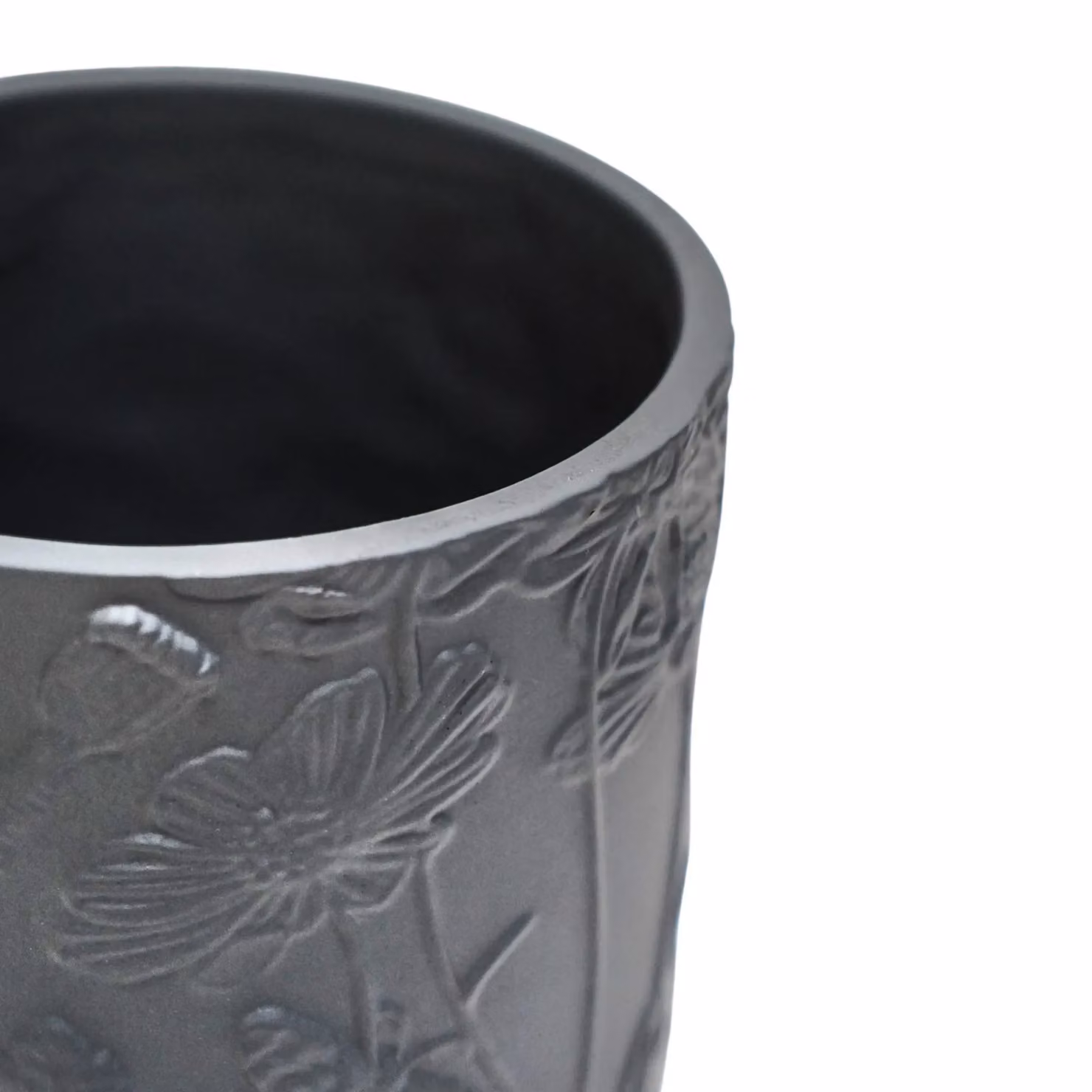 Royal Botanic Gardens Kew Meadow Stoneware Planter, Grey, Diameter: 24 cm – 3