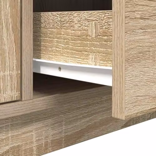 vidaXL Modern TV Cabinet with LED Lights in Grey, W/D/H: 100 x 41 x 50 cm – 3