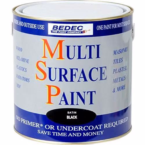 Bedec MSP Multi Surface Paint, Anthracite Grey, Matt, 2.5L