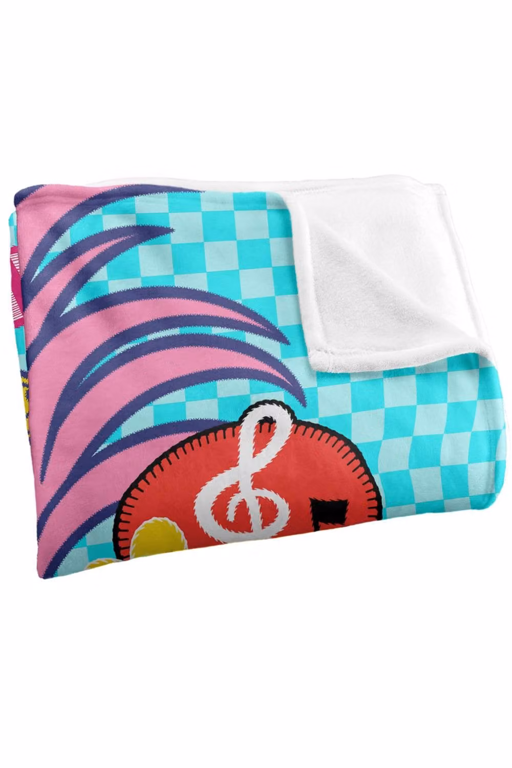 DreamWorks Trolls Happy Vibes Poppy Soft Throw Blanket, Multicolour, W: 152 cm, D: 127 cm – 2