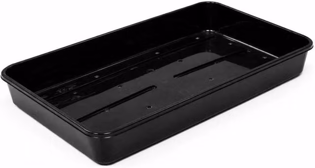 SPETLEK Set of 6 Black Seed Trays with Drainage Holes