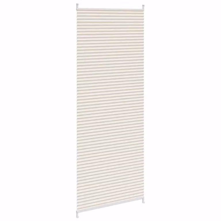 Berkfield Home Single Pleat Plisse Blind in Beige, W: 70 cm, H: 200 cm
