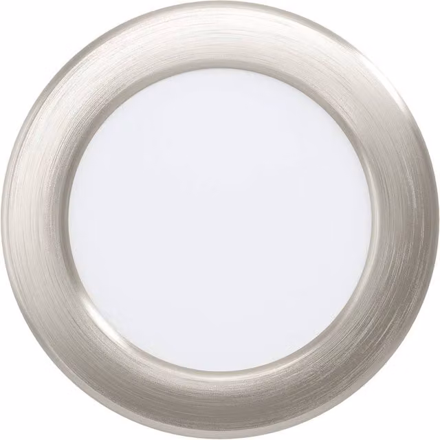 Loops Modern Round LED Ceiling Spotlight in Silver Metal with Glass – 1