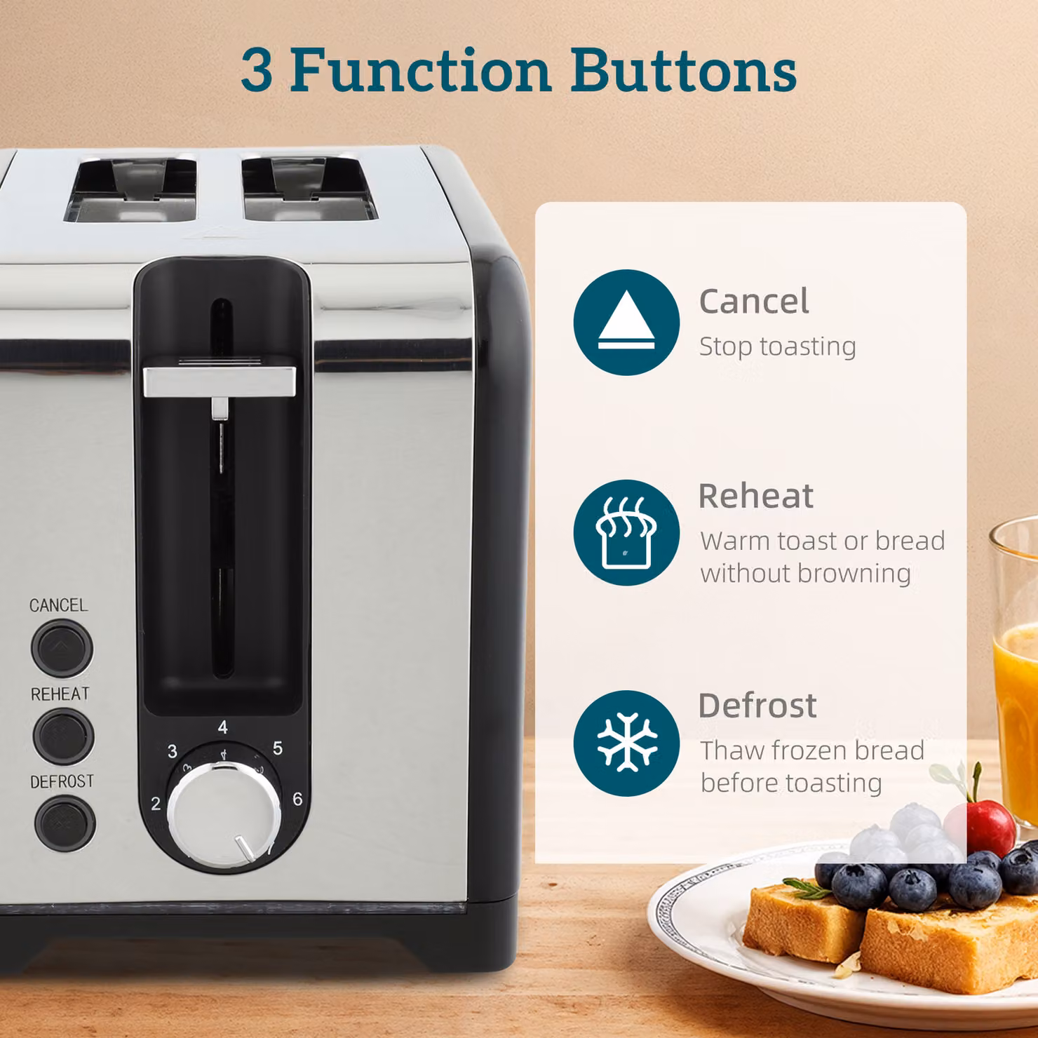 HOMCOM Polished Toaster and Kettle Set in Black with Auto Shut-off and Limescale Filter – 4
