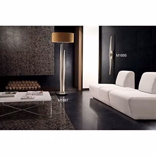 Netlighting Estalacta 6 Light Bar Floor Lamp in Silver and Opal White – 4