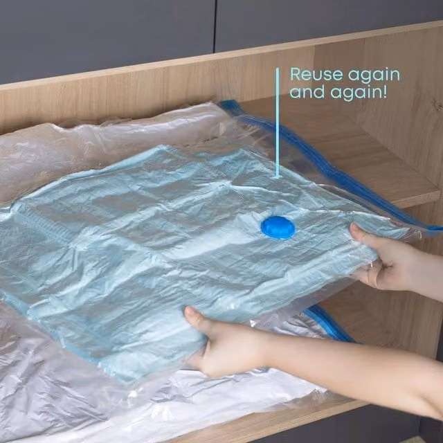 EONLION Medium Vacuum Storage Bags in Transparent Plastic, Width: 50 cm