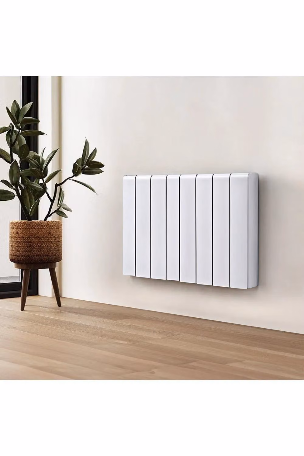 H&O Direct 2000W White Ceramic Electric Radiator Space Heater with WiFi and App Control – 2